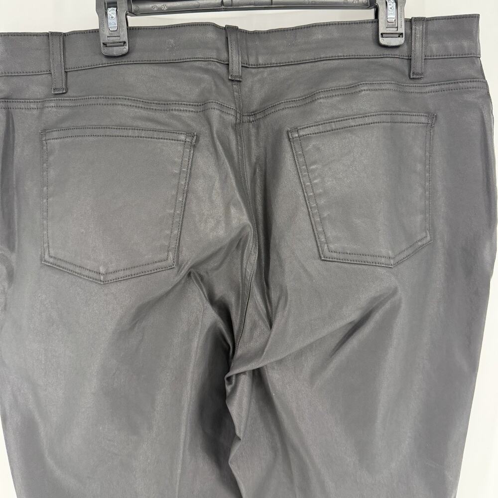 Eileen Fisher Women’s Black Faux Leather Retro Pants Size 16W - Picture 5 of 7
